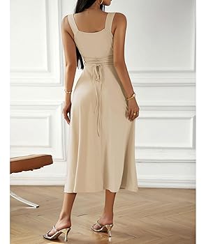 Amazon.com: SEMATOMALA Women's Spaghetti Strap Square Neck